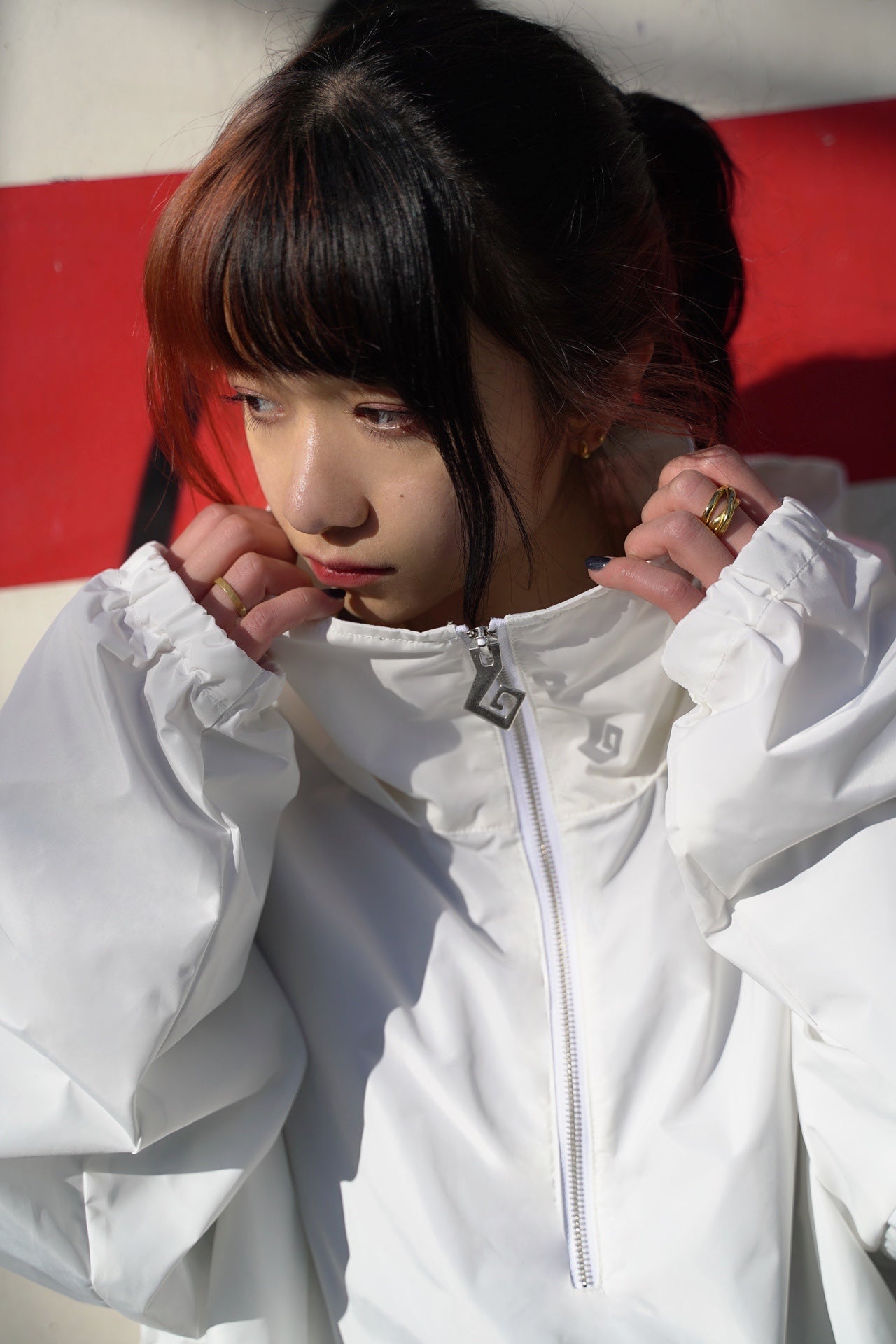 【再販】gibous Wind hoodie white