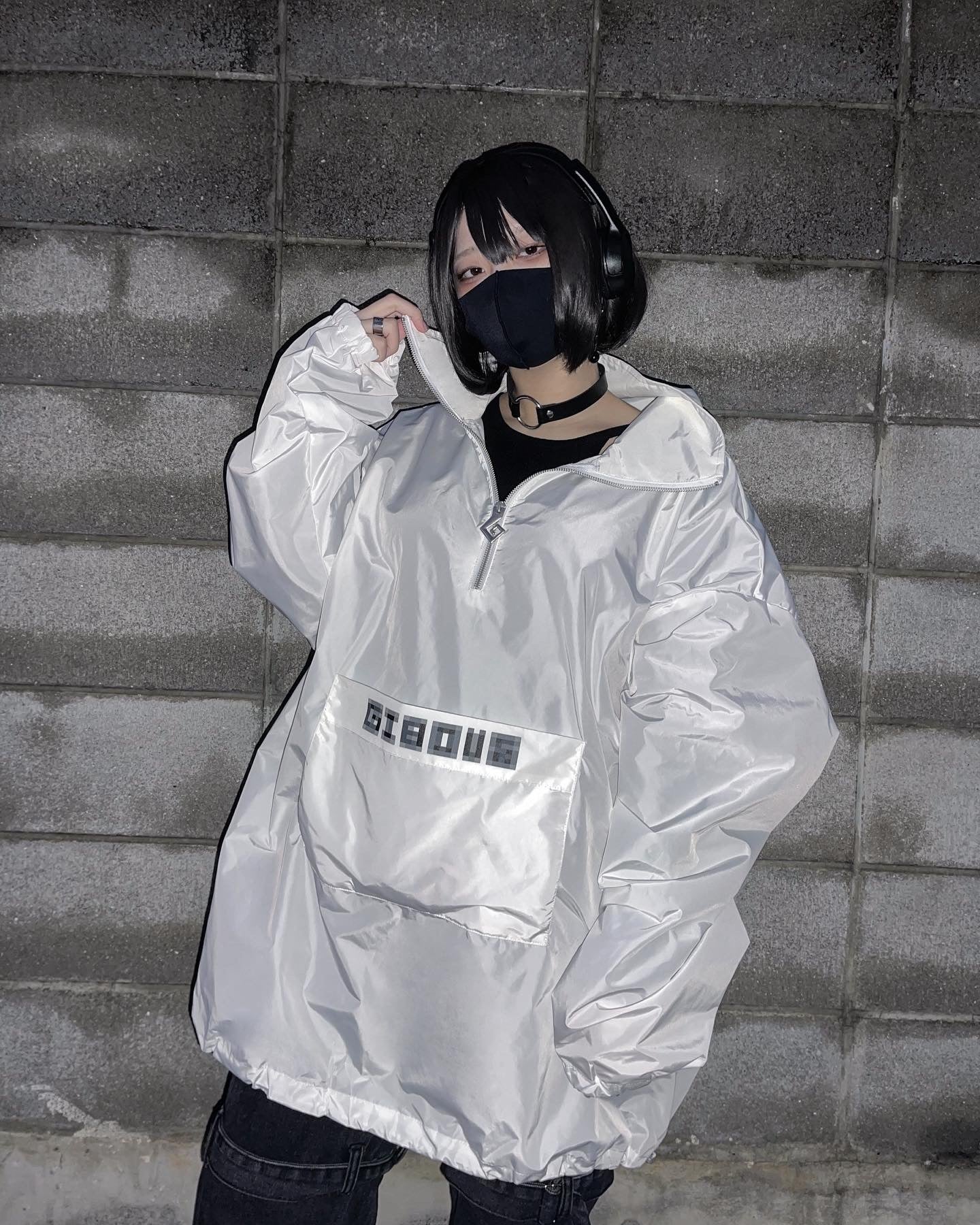 【再販】gibous Wind hoodie white
