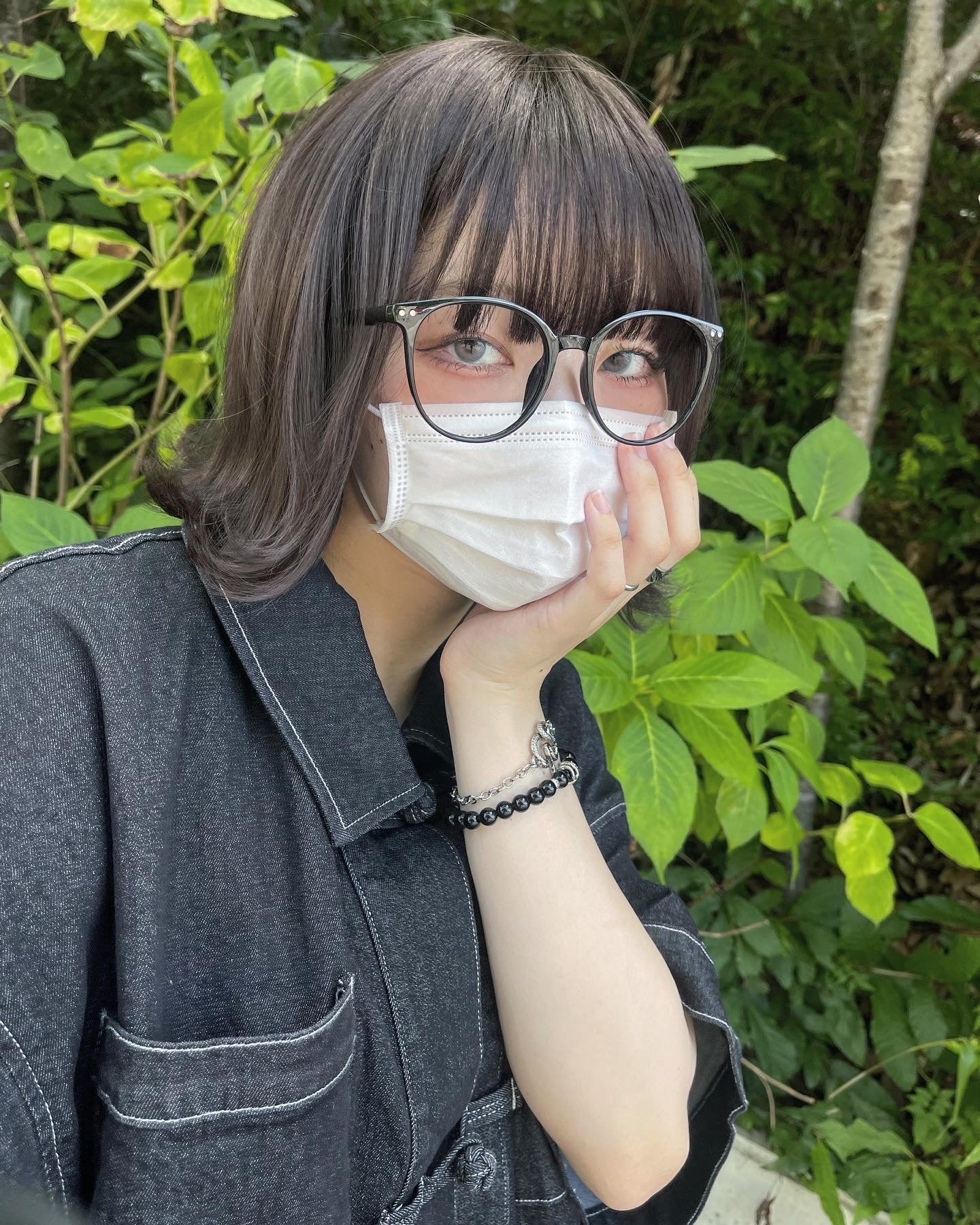 【再販】gibous china stitch denim tops