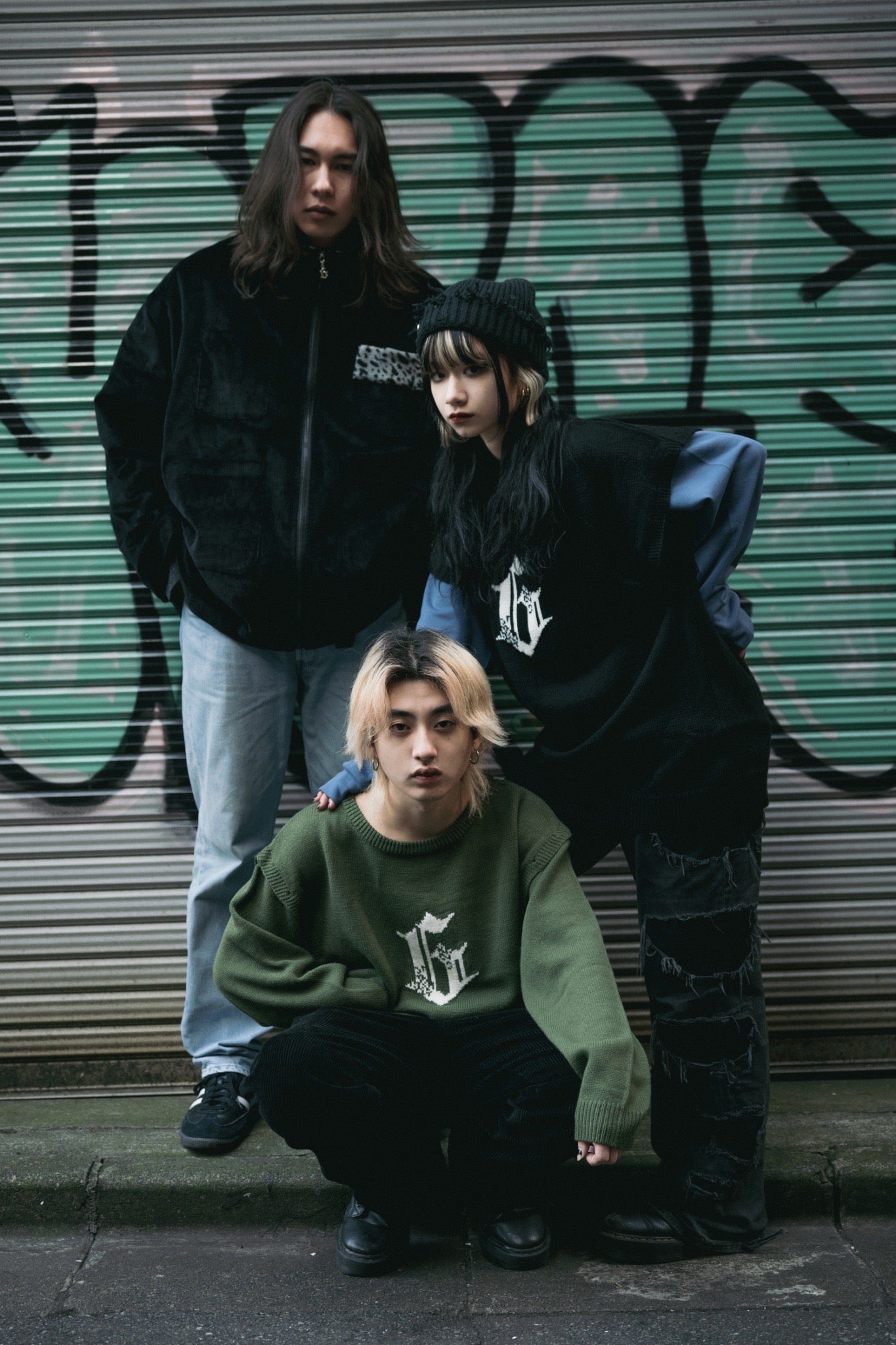 gibous G 3way knit green