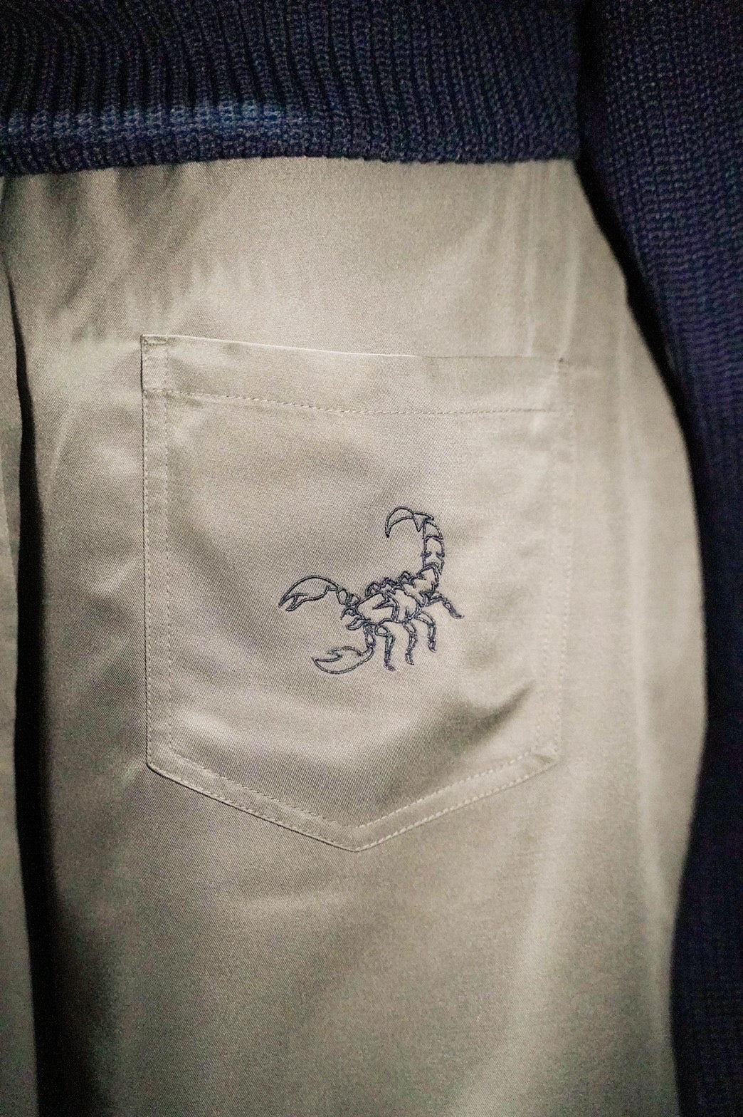 【再販】gibous scorpion zipper cargo trousers khaki