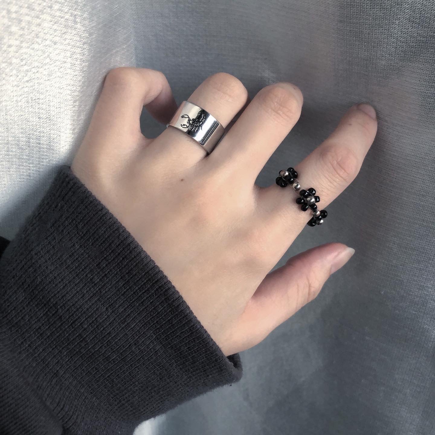gibous scorpion ring
