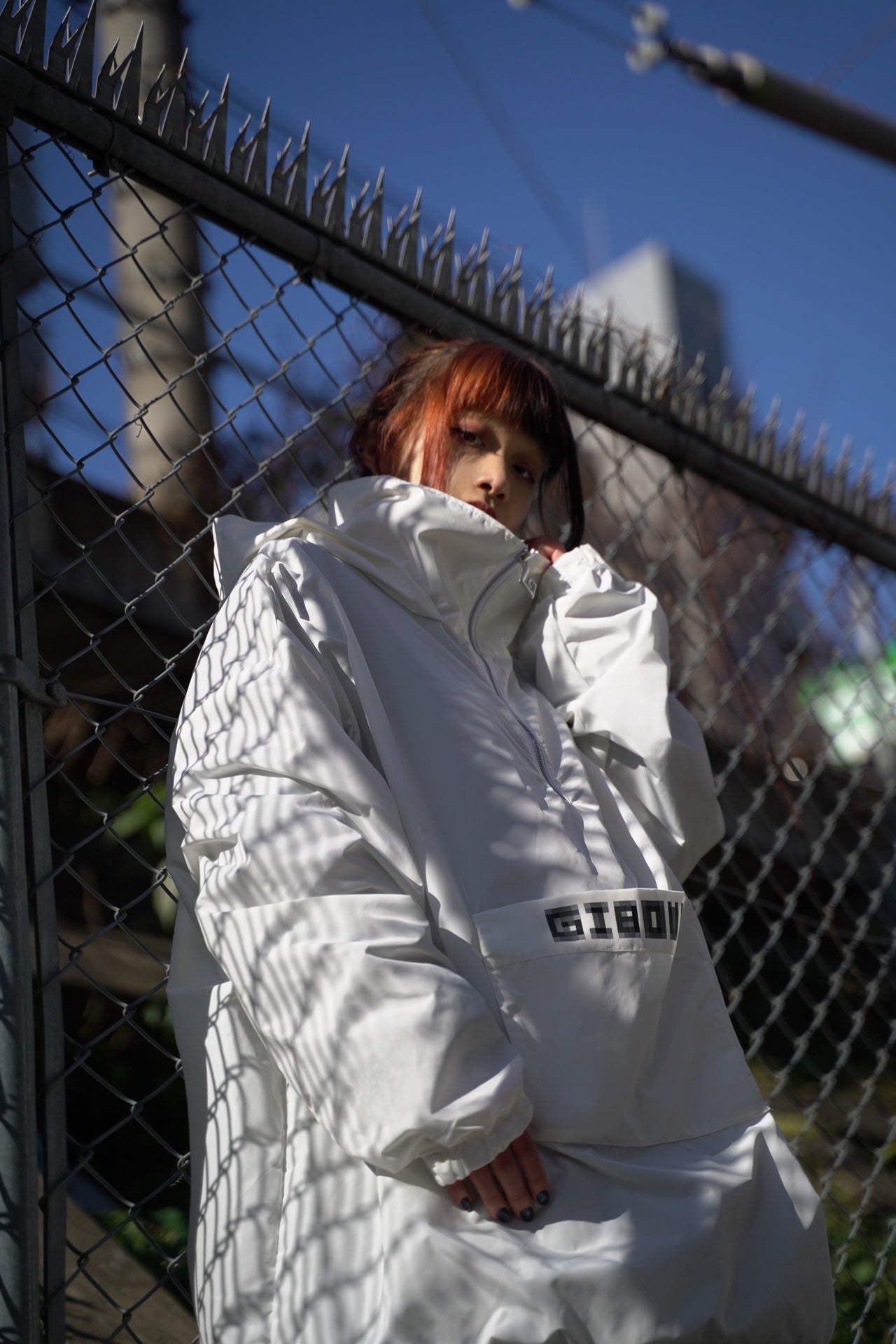 【再販】gibous Wind hoodie white
