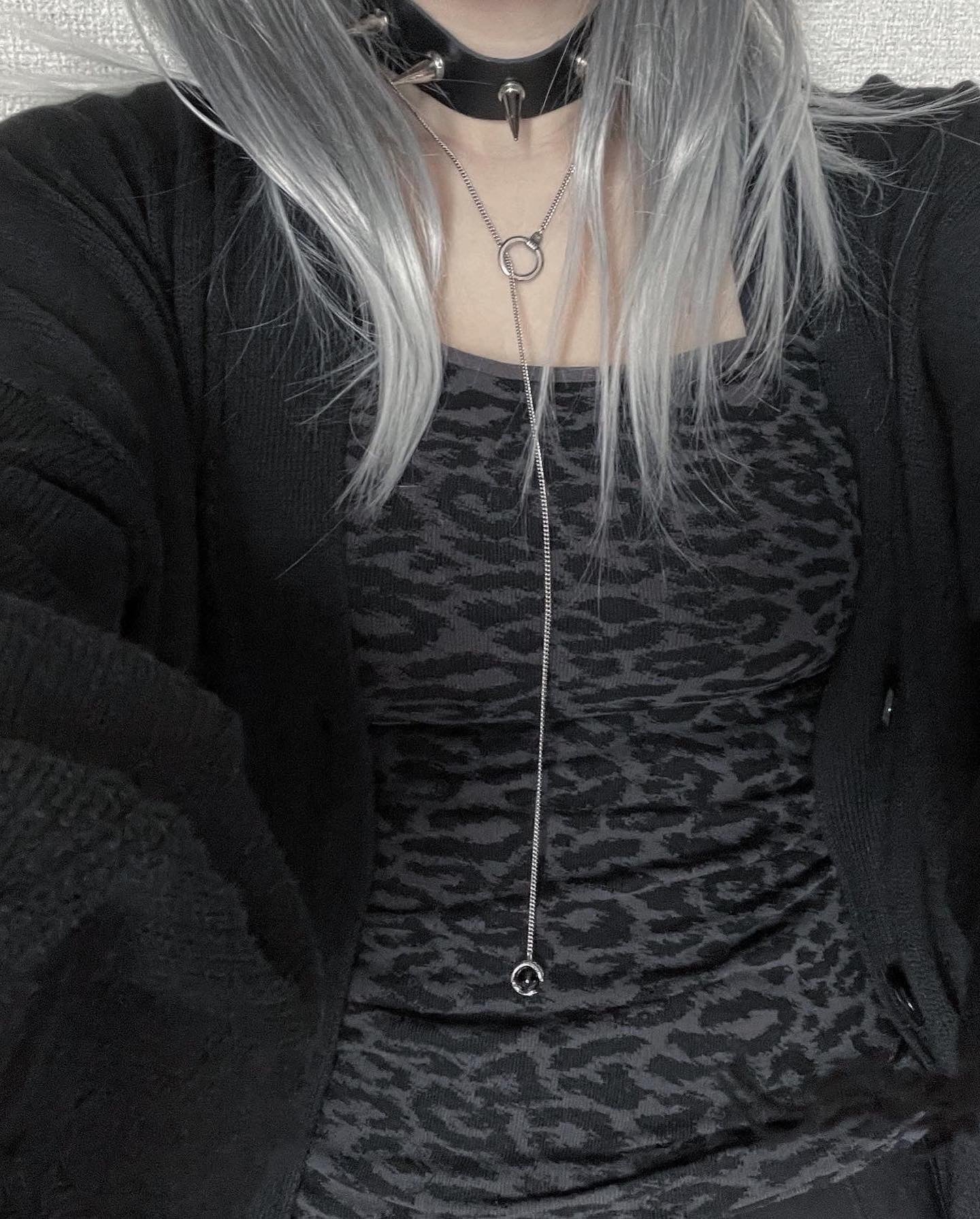 gibous snake ball necklace