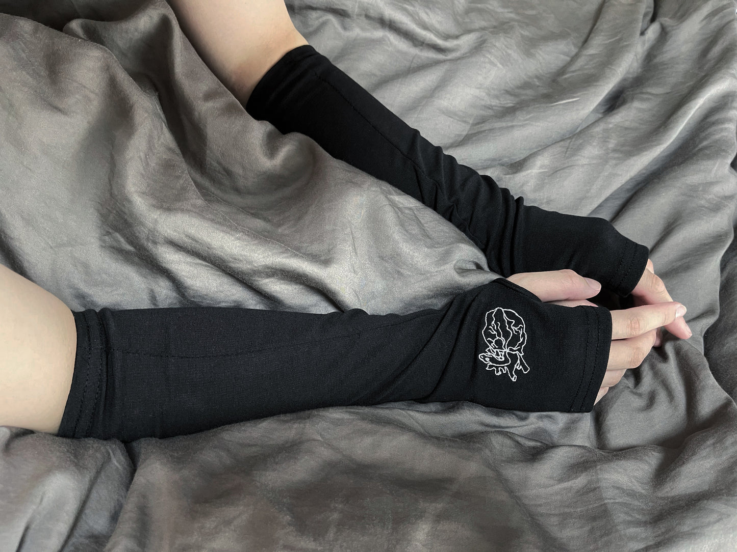 gibous snake heart arm cover