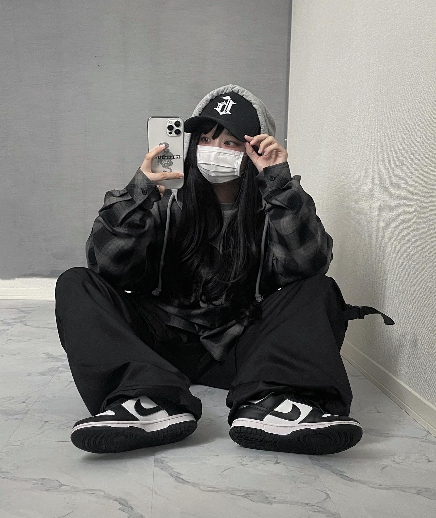【再販】gibous scorpion zipper cargo trousers black