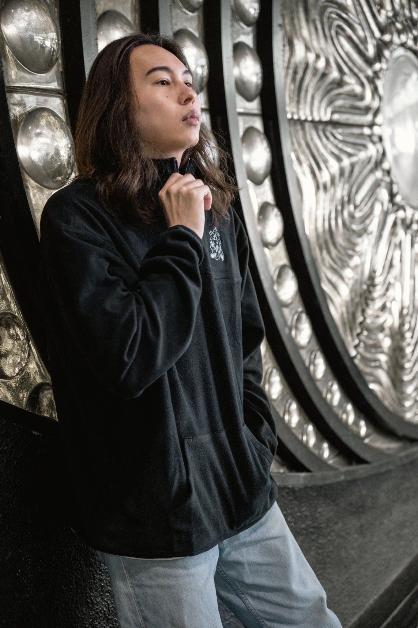gibous 2023 rabbit fleece black