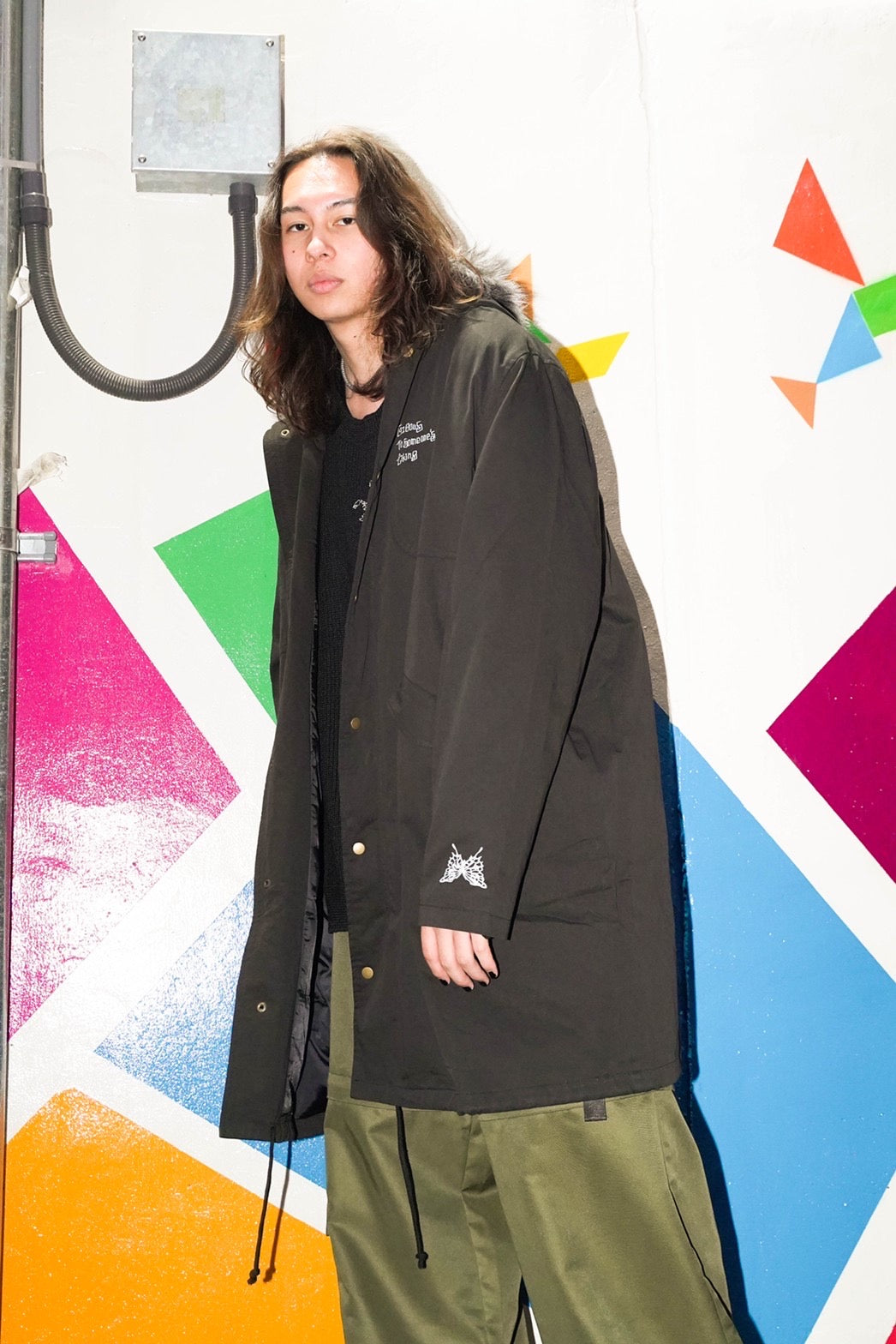 【再販】gibous scorpion zipper cargo trousers khaki