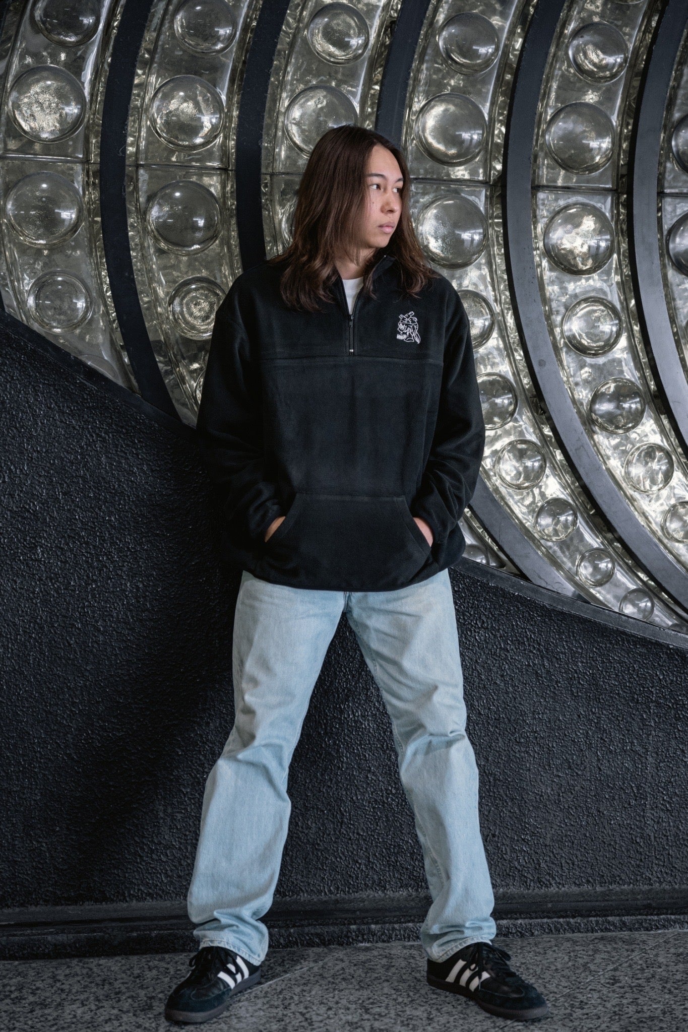 gibous 2023 rabbit fleece black