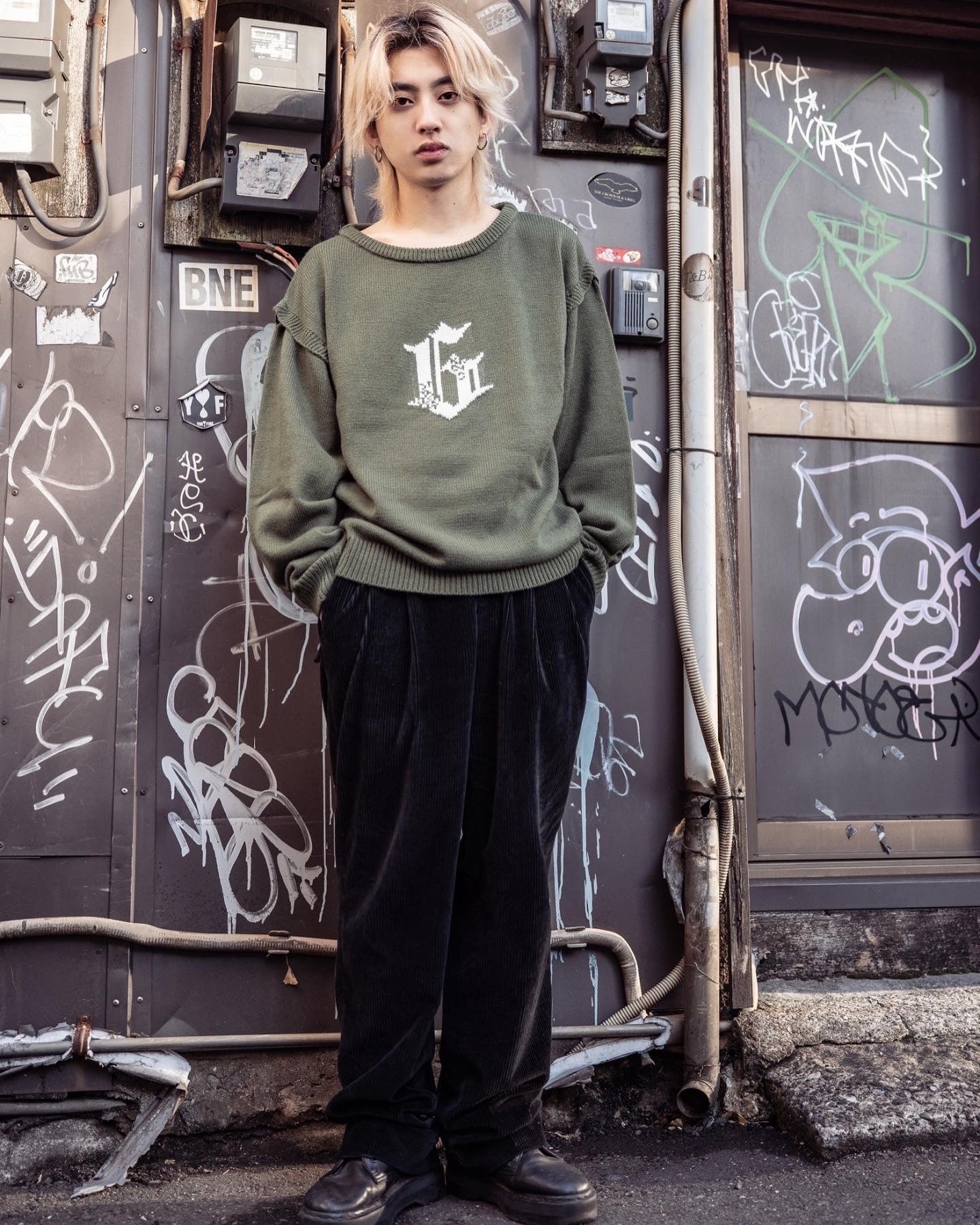 gibous G 3way knit green