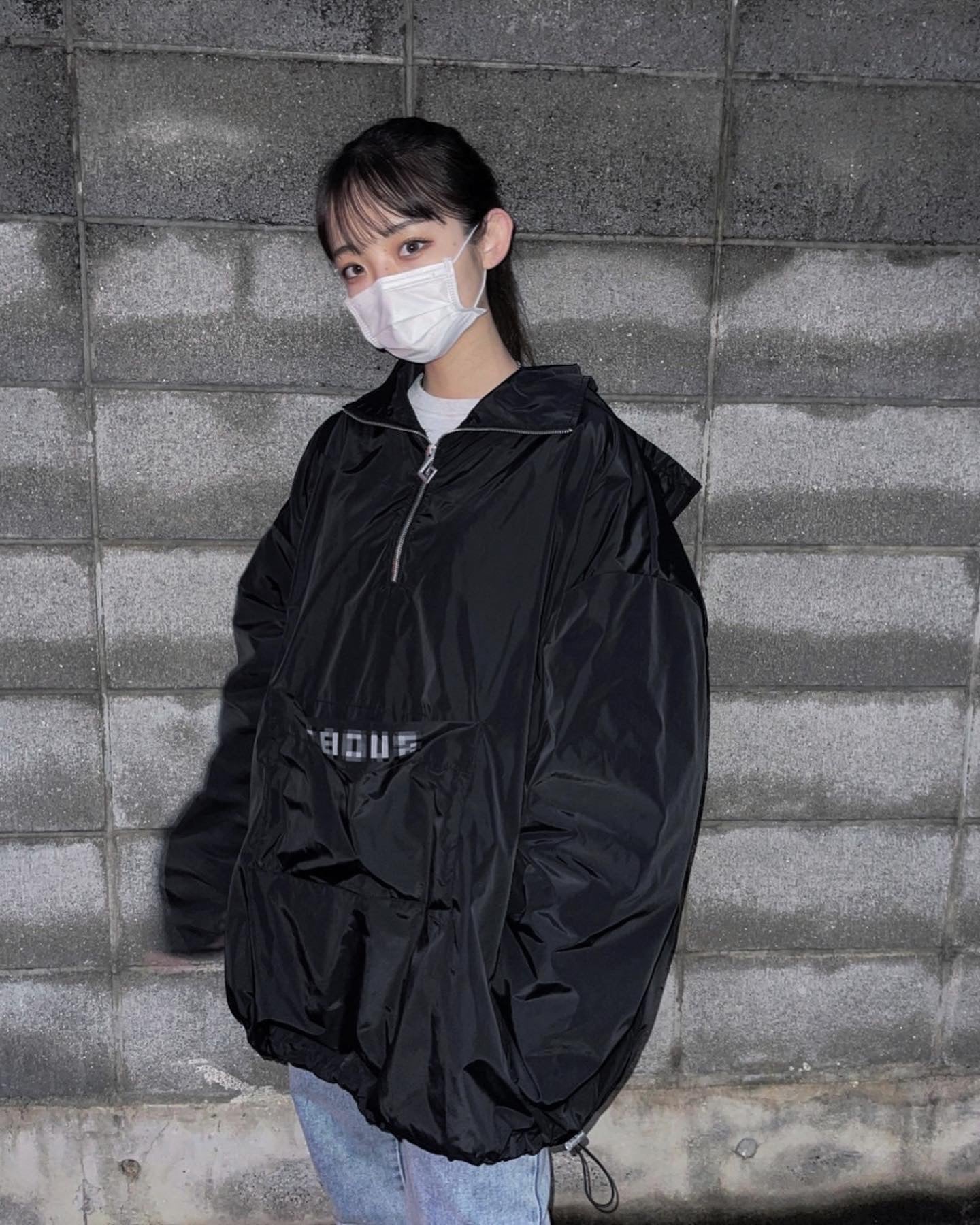 【再販】gibous Wind hoodie black