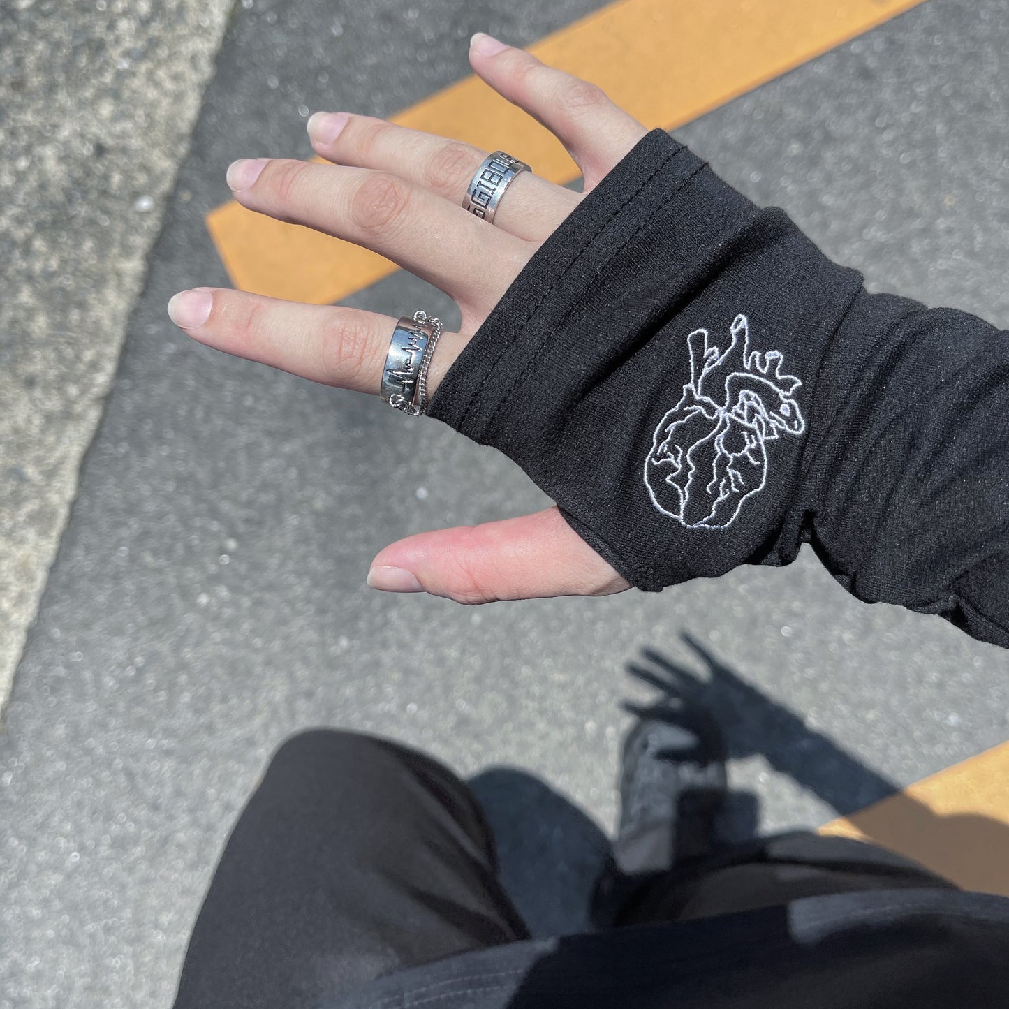 gibous snake heart arm cover
