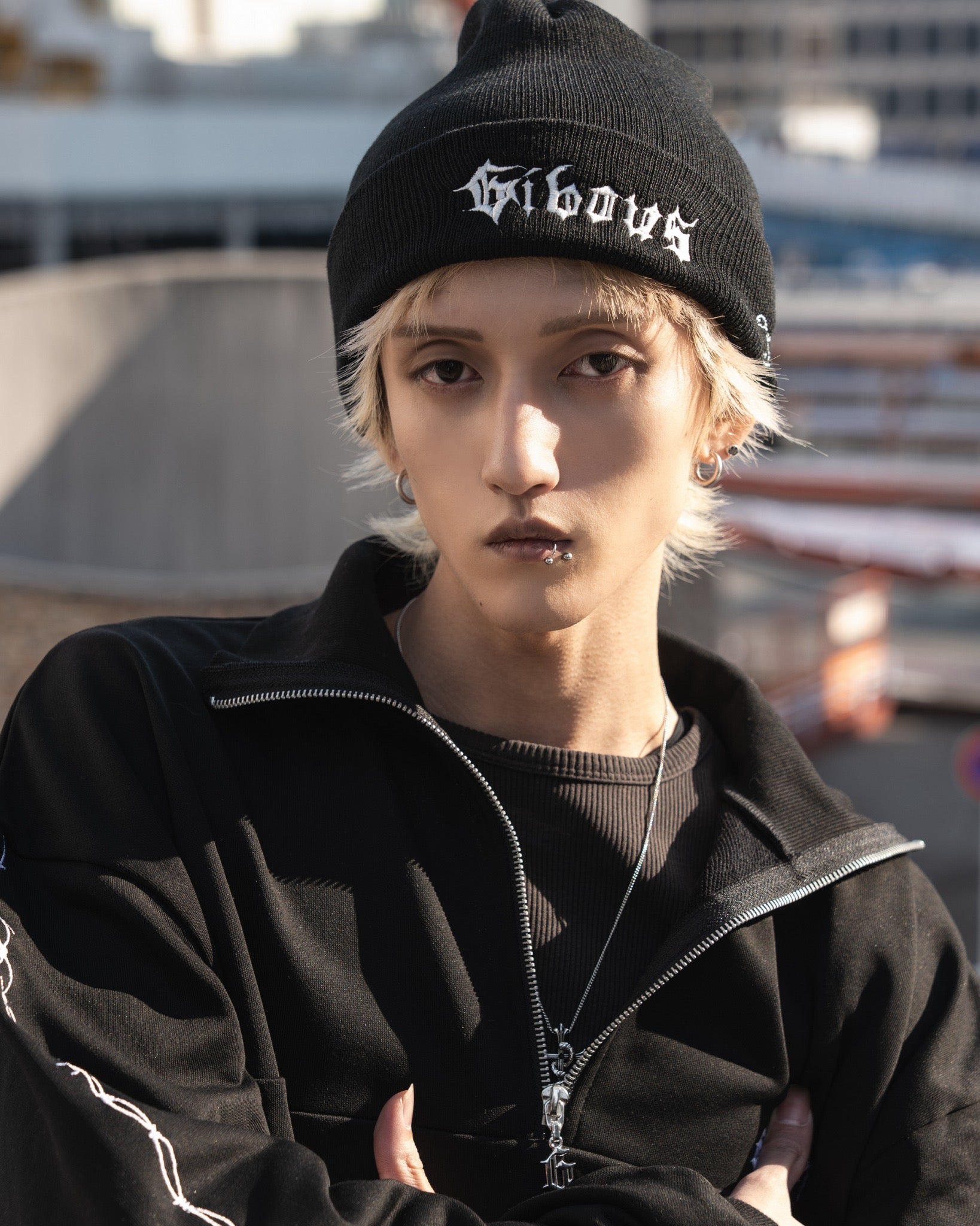 gibous gothic logo beanie