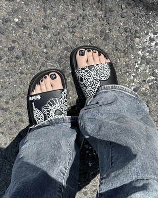 【再販】gibous gothic logo snake scorpion shower sandals