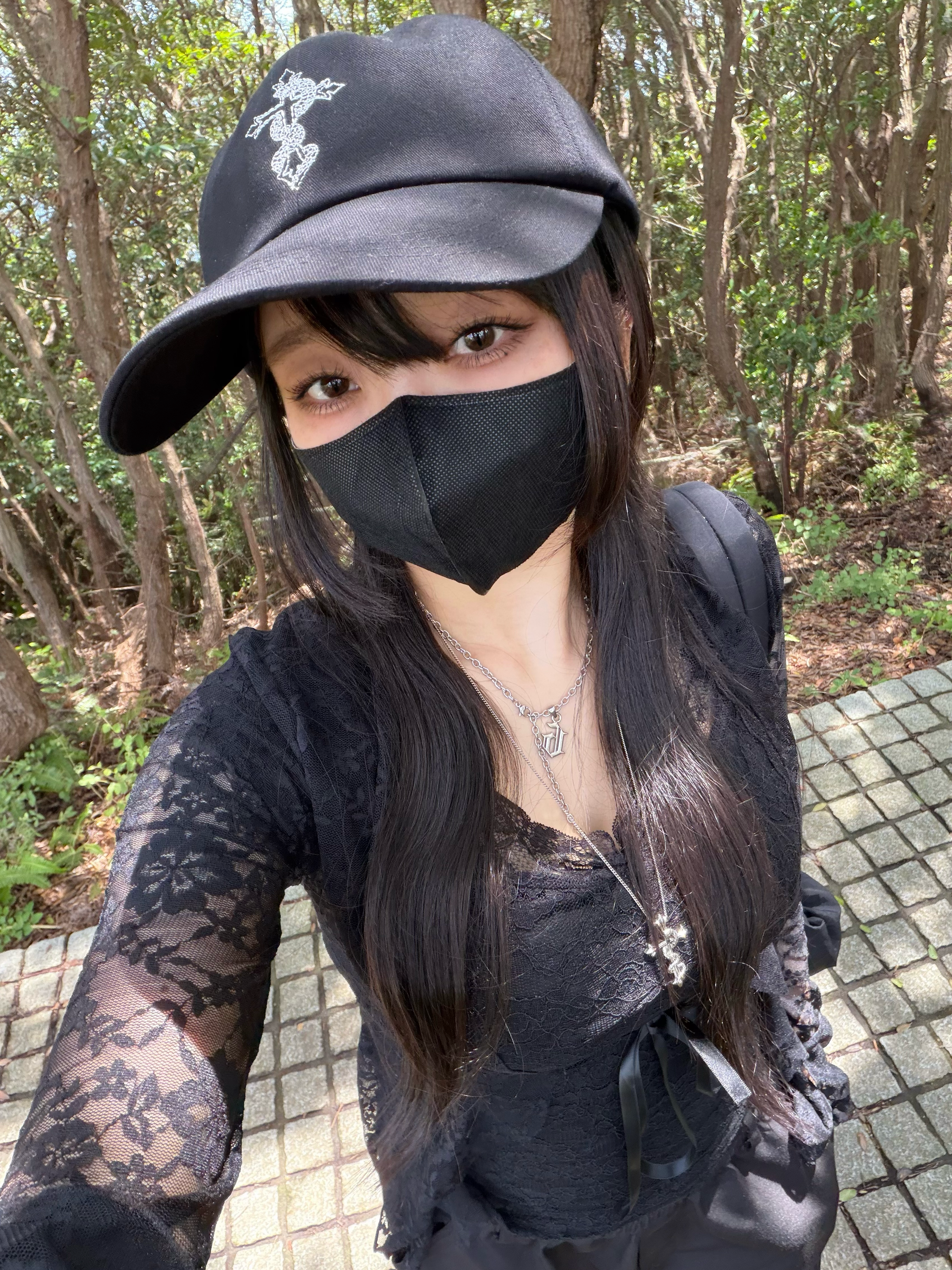 gibous snake cross long bill cap black