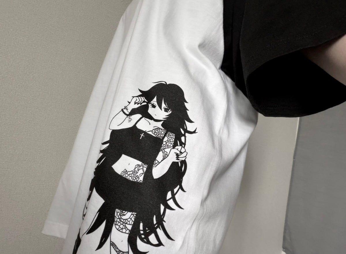 8th anniversary raglan girl Tshirt