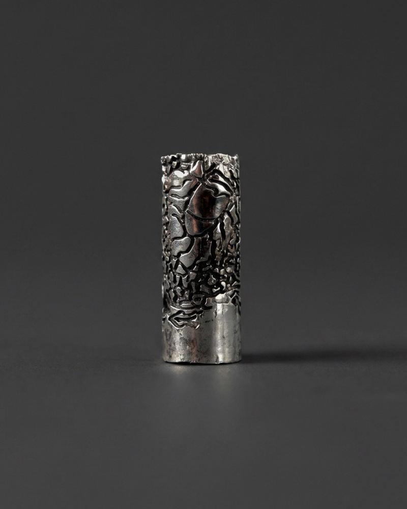 gibous snake scorpion ear cuff silver
