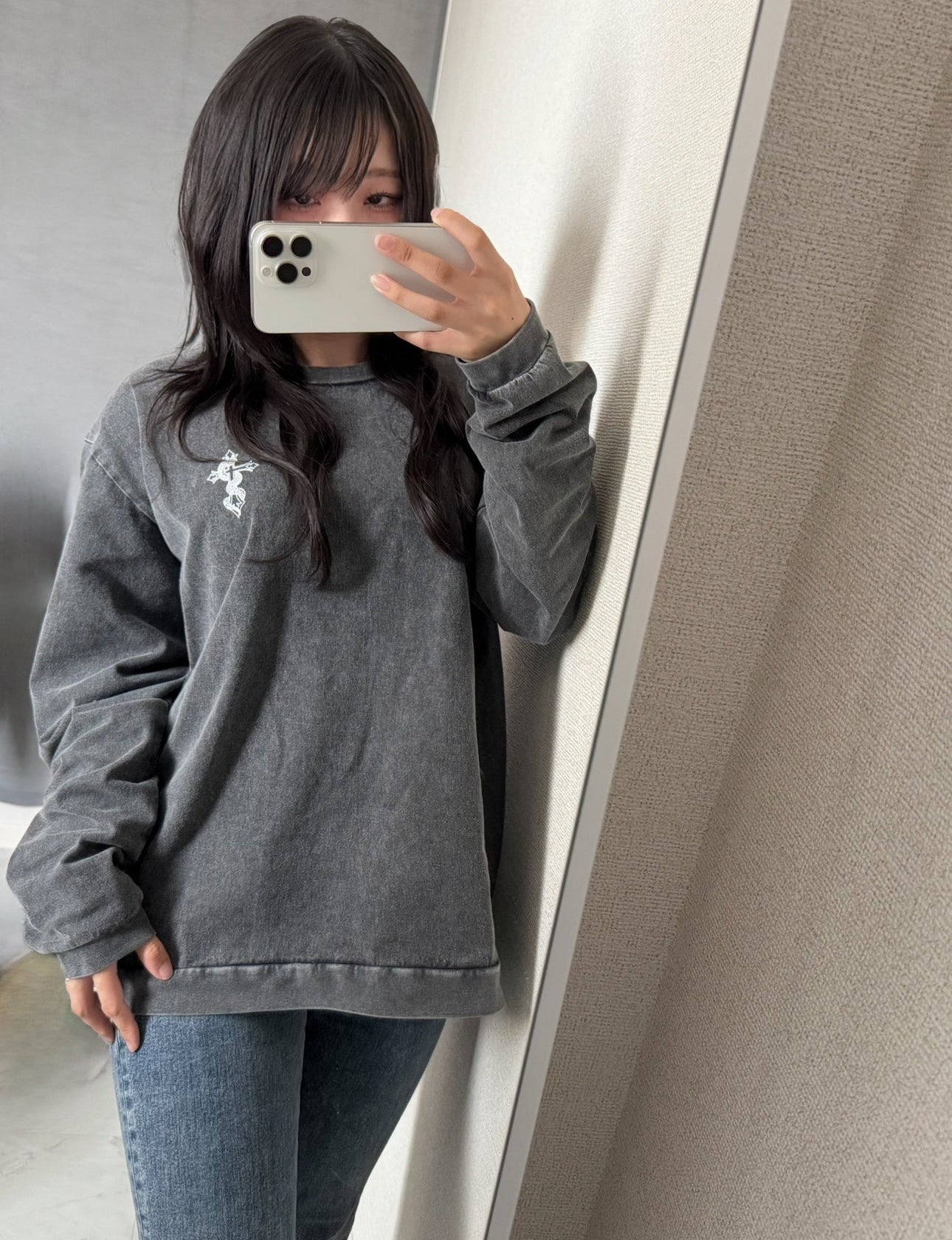 gibous powder snake cross long T shirt