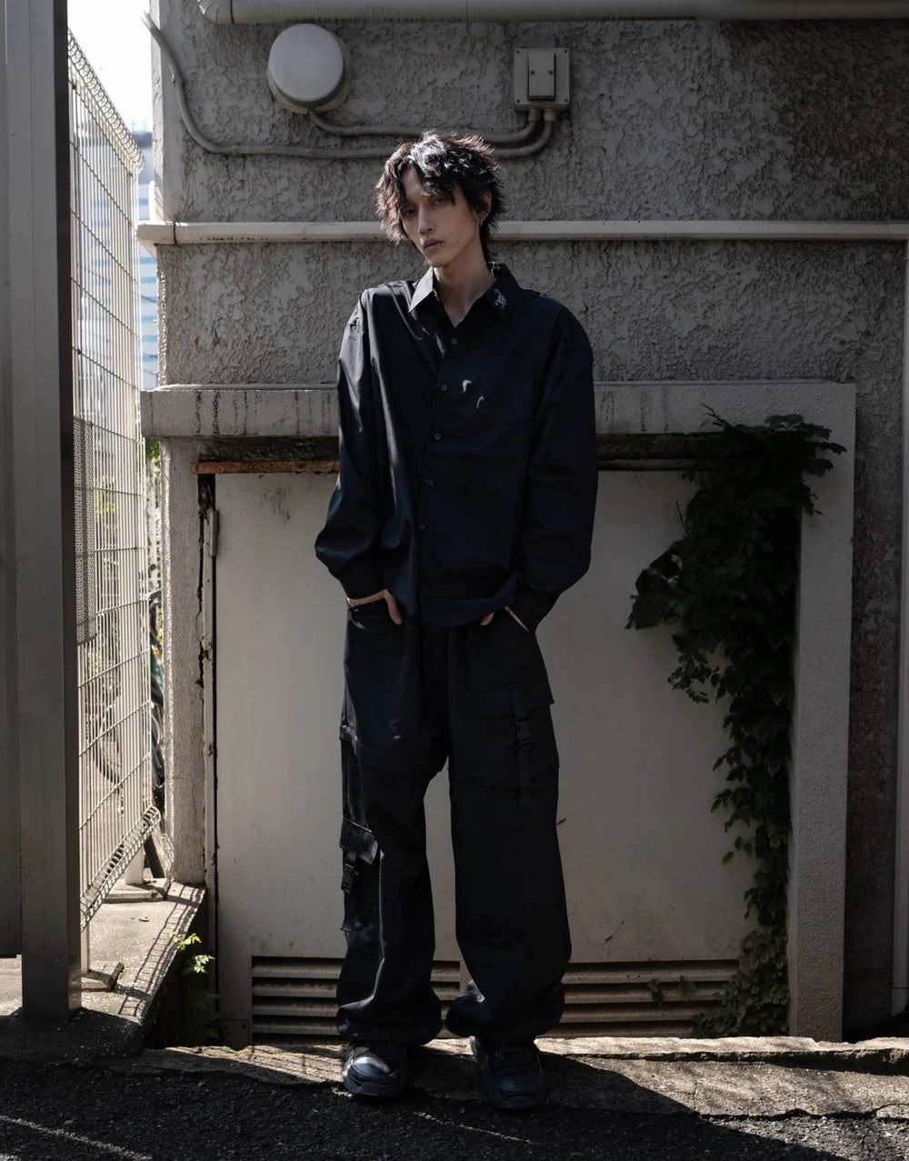 【再販】gibous scorpion zipper cargo trousers black