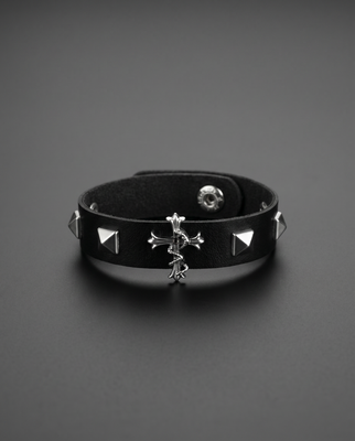 gibous belt studs snake cross band