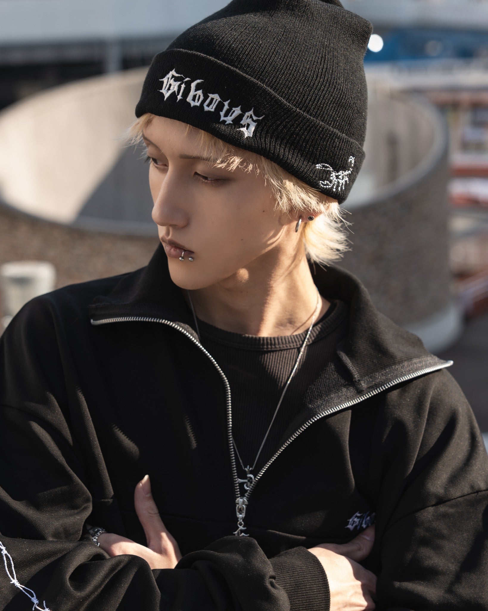 gibous gothic logo beanie