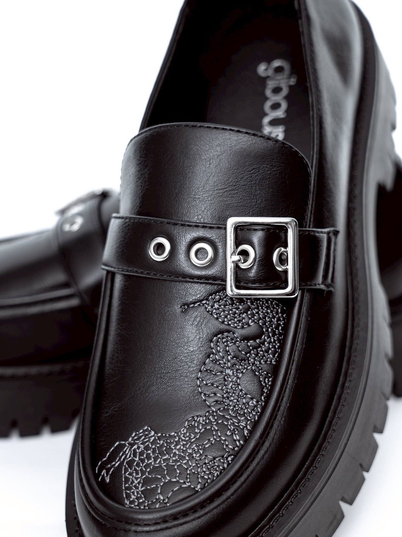 【受注生産】gibous snake scorpion belt loafers