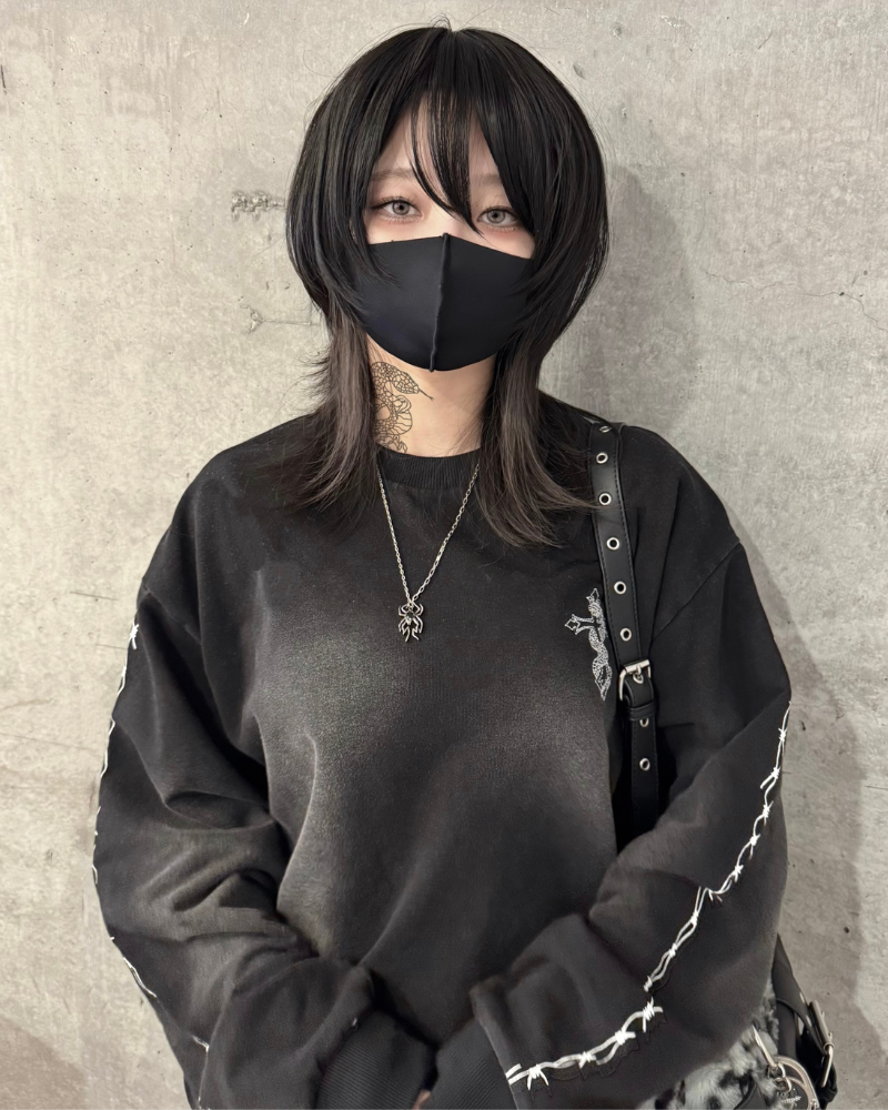 【再販】gibous wash damage snake cross trainer