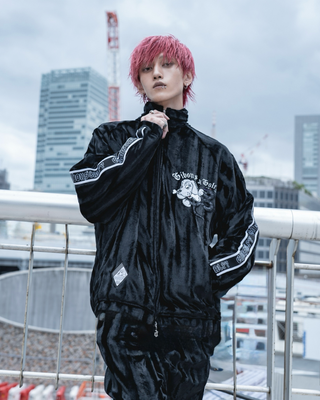 【受注生産】gibous×GALFY velour track jacket set up