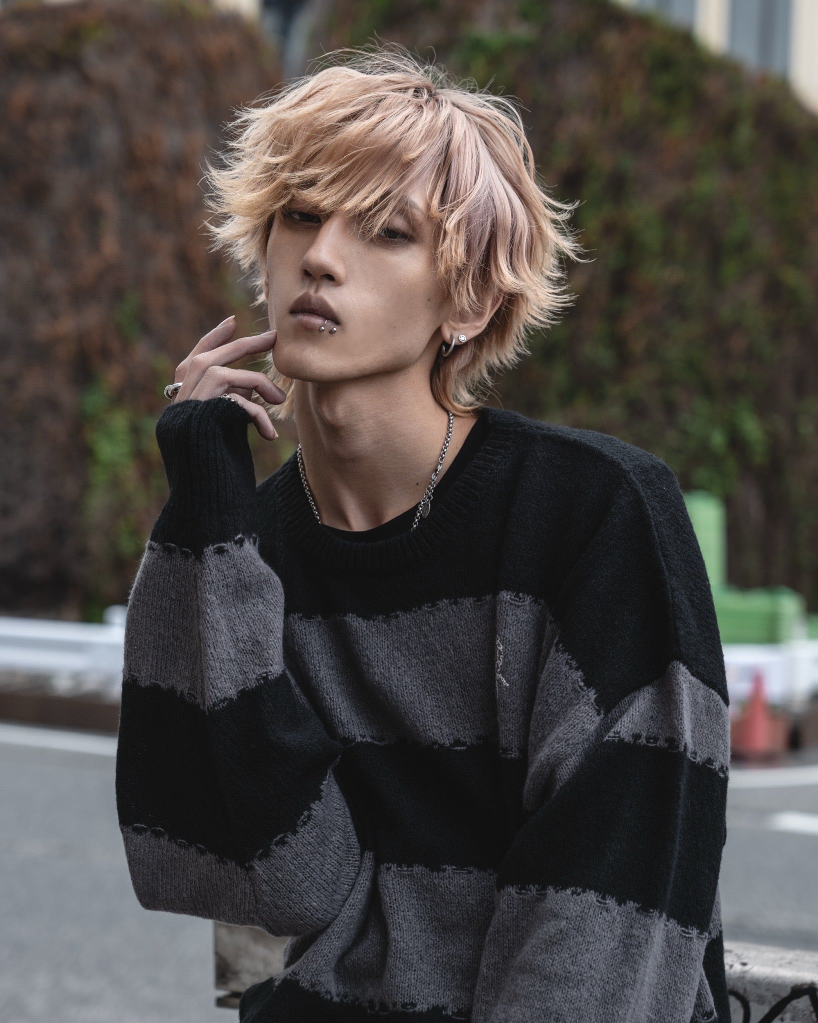 【再販】gibous scorpion border knit