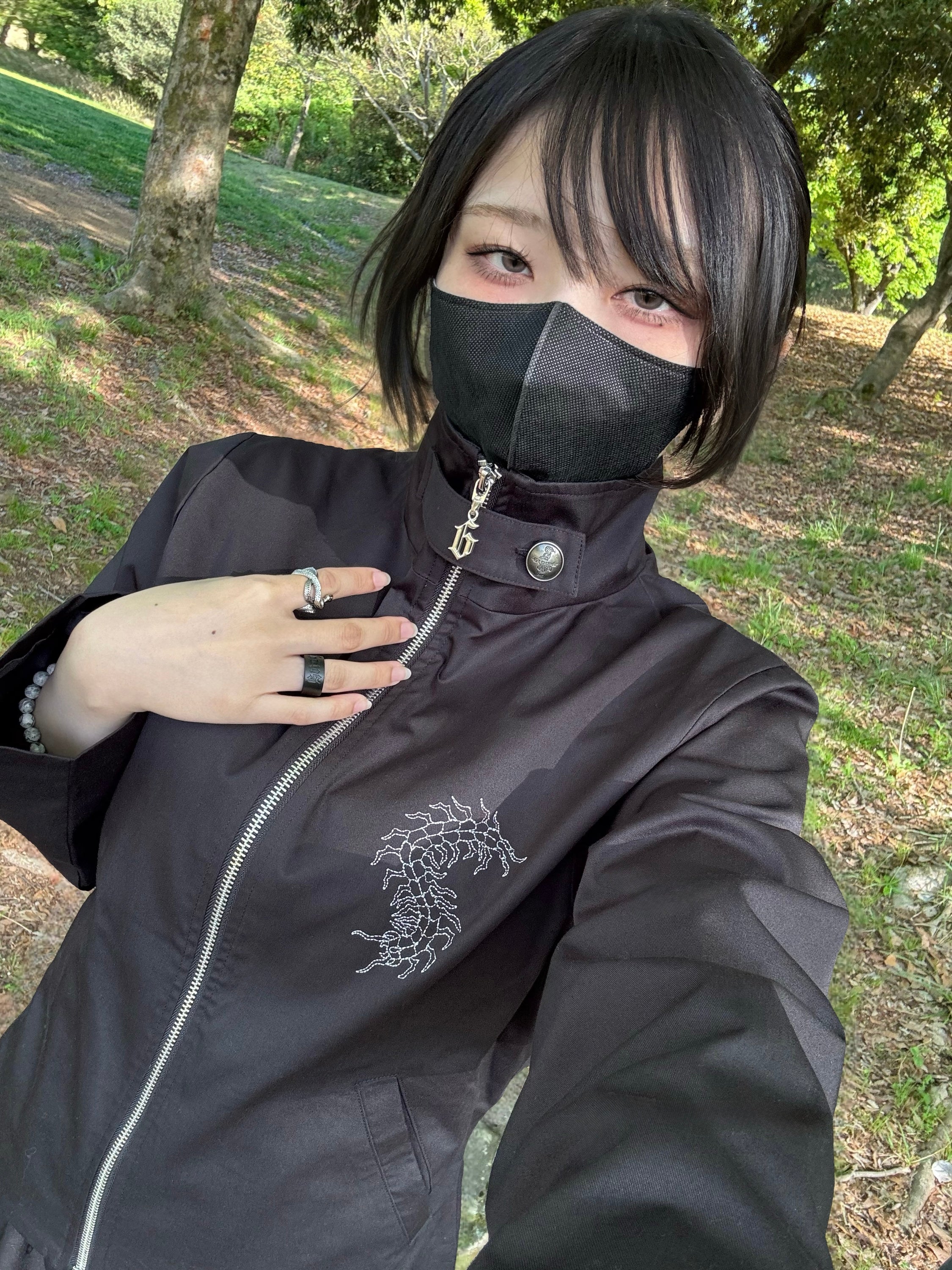 gibous button centipede jacket