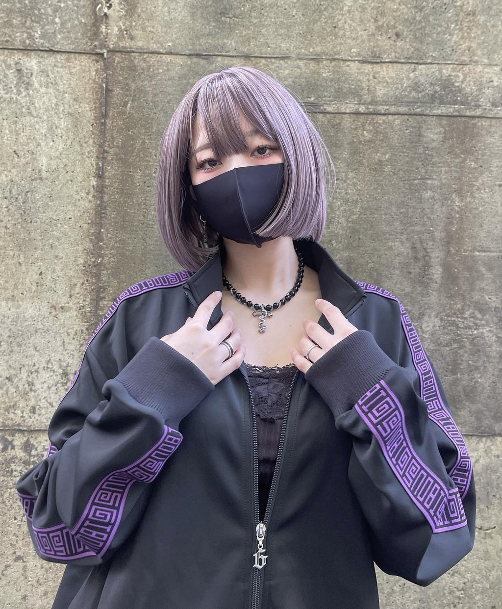 gibous logo jersey scorpion black purple