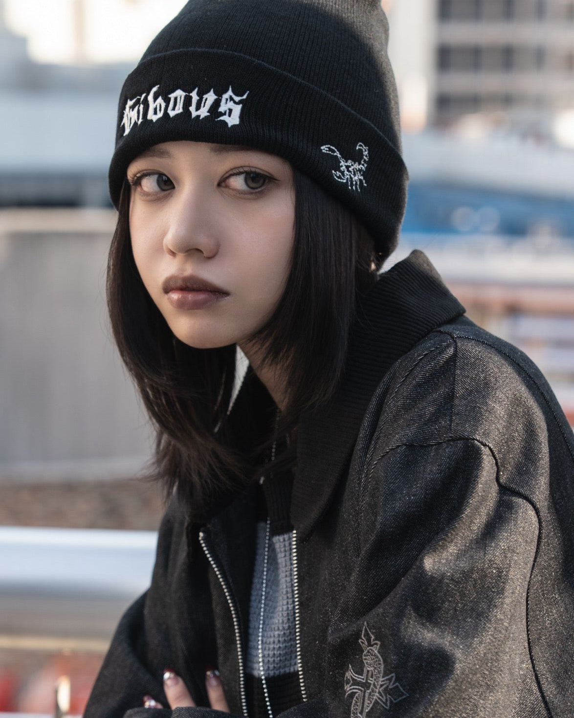 gibous gothic logo beanie