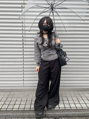 gibous Striped baggy pants