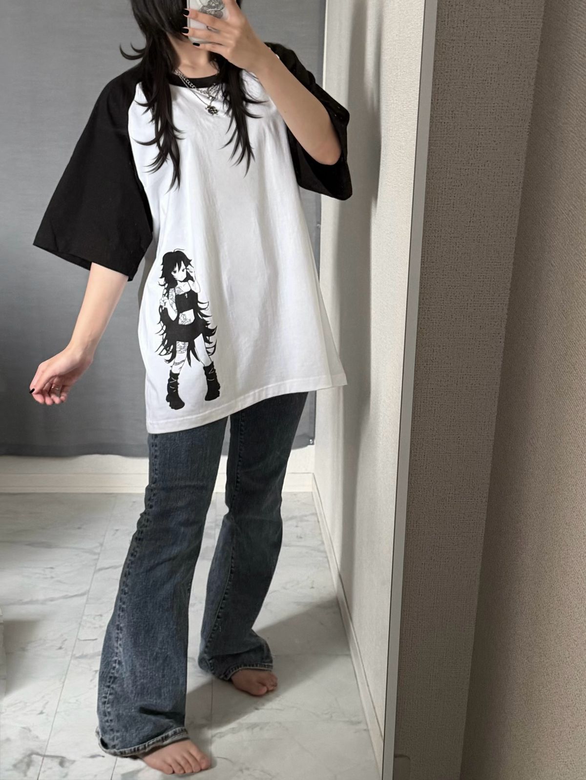 8th anniversary raglan girl Tshirt