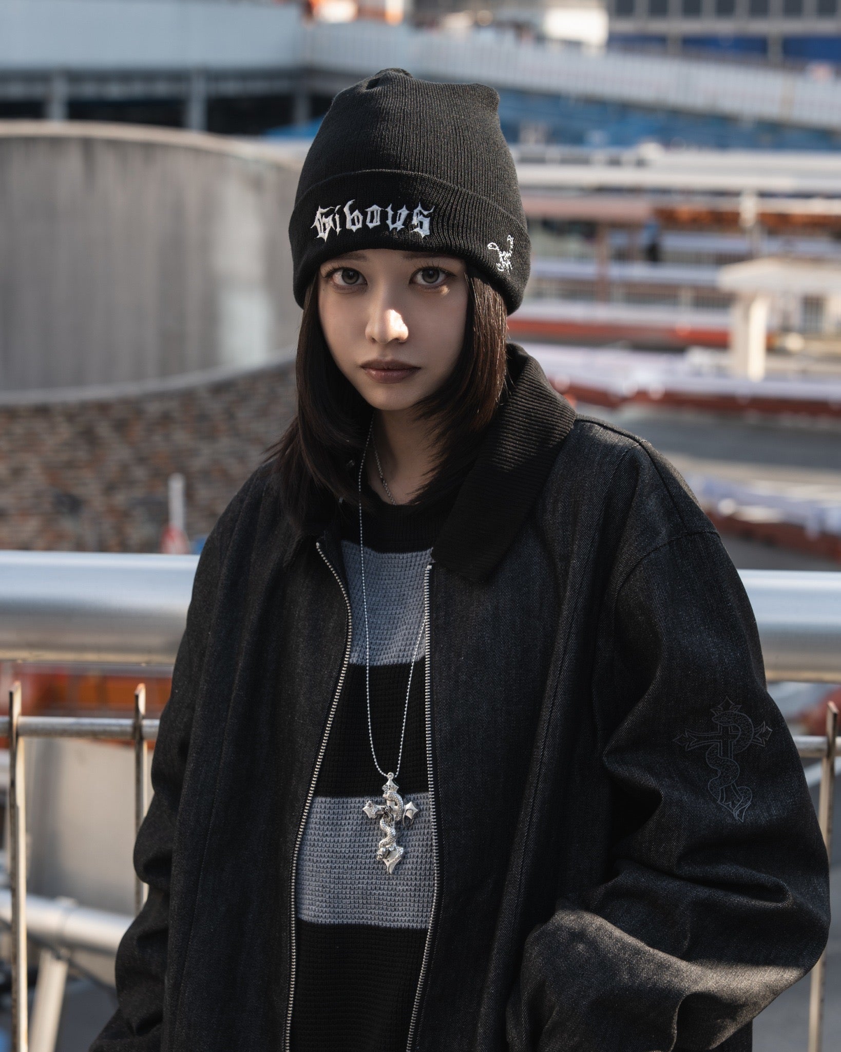 gibous gothic logo beanie