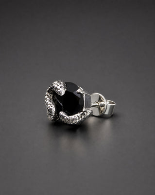 gibous snake stone pierce black