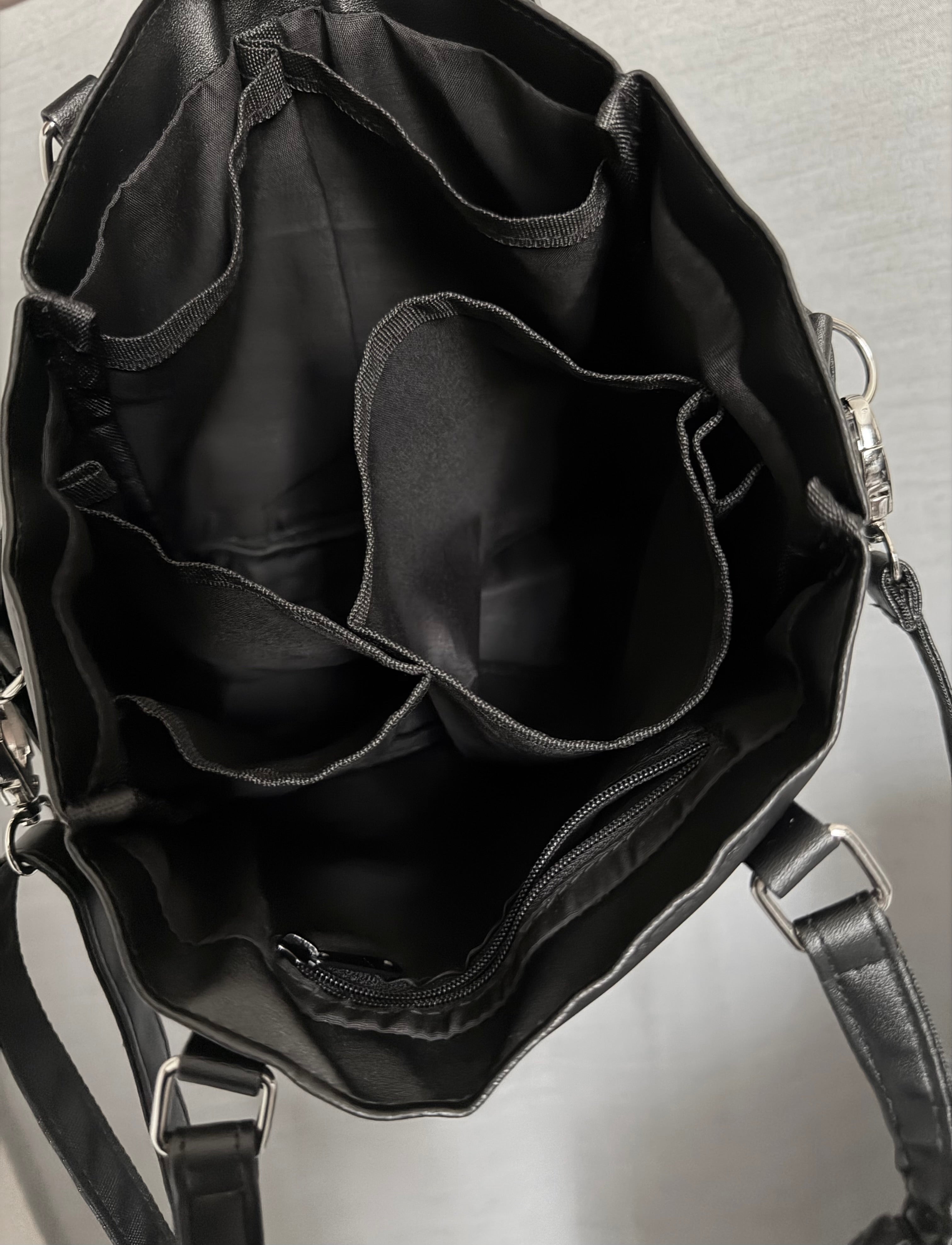 gibous snake cross multi pocket bag