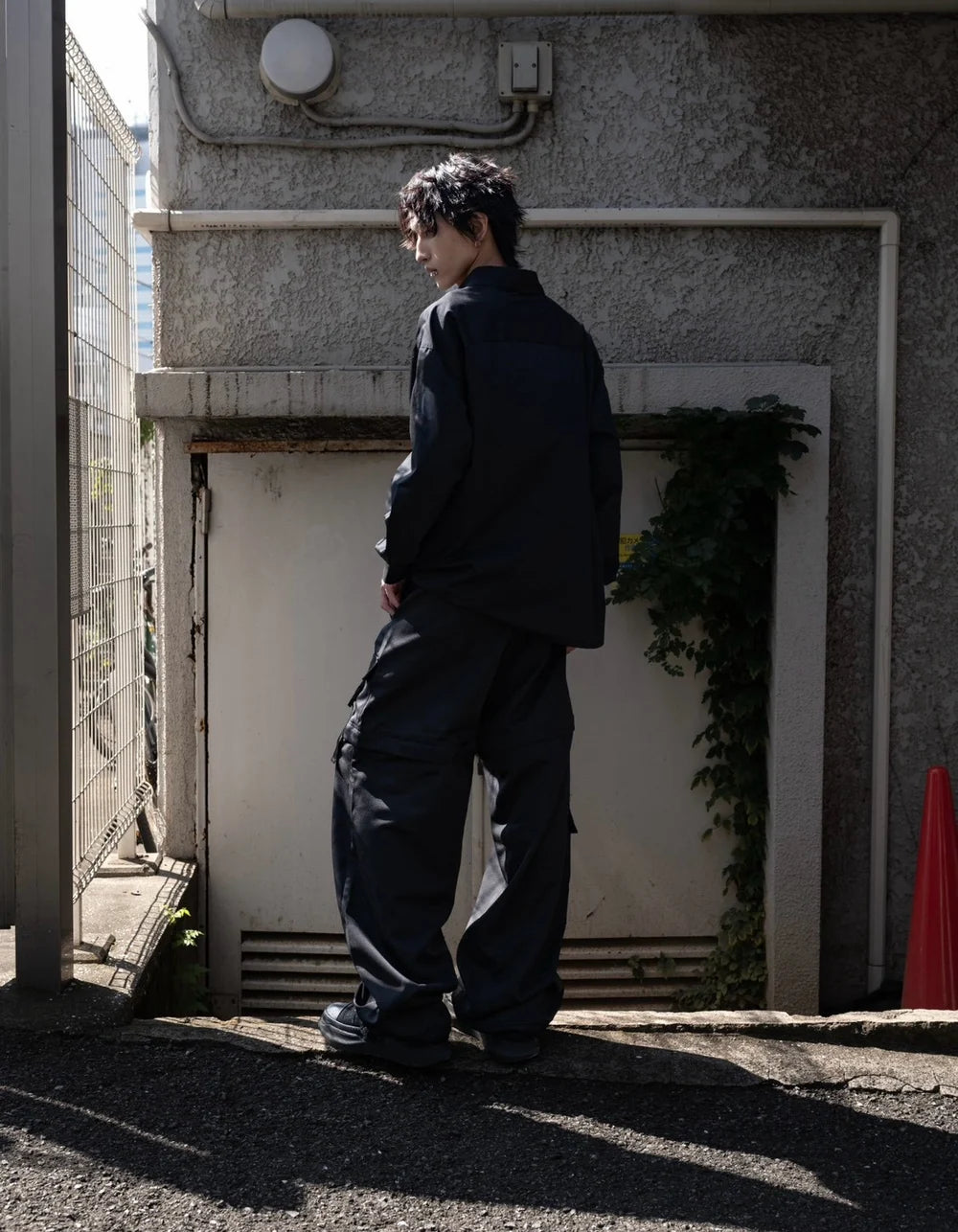 【再販】gibous scorpion zipper cargo trousers black