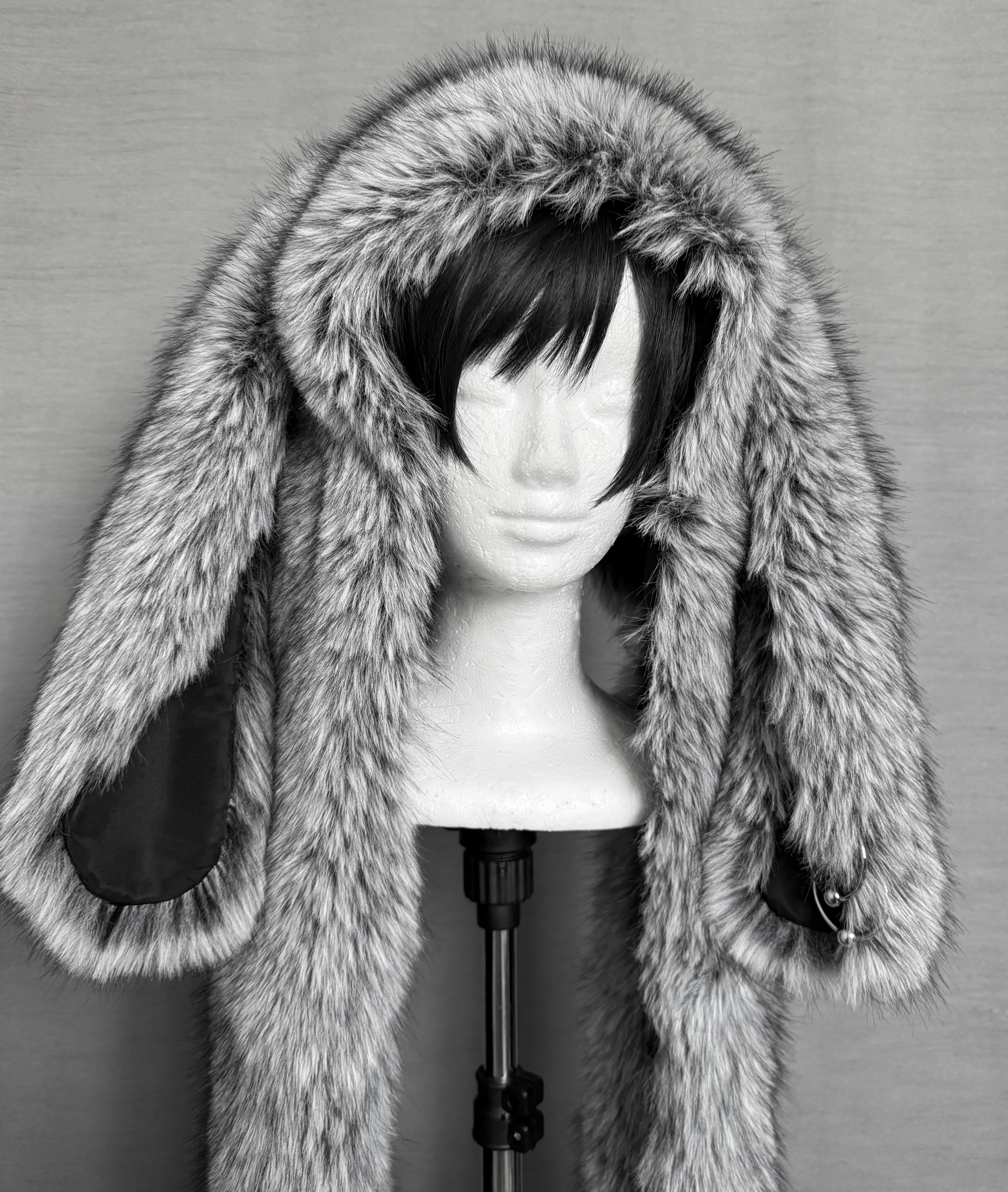 gibous×dependoll rabbit milky fur muffler