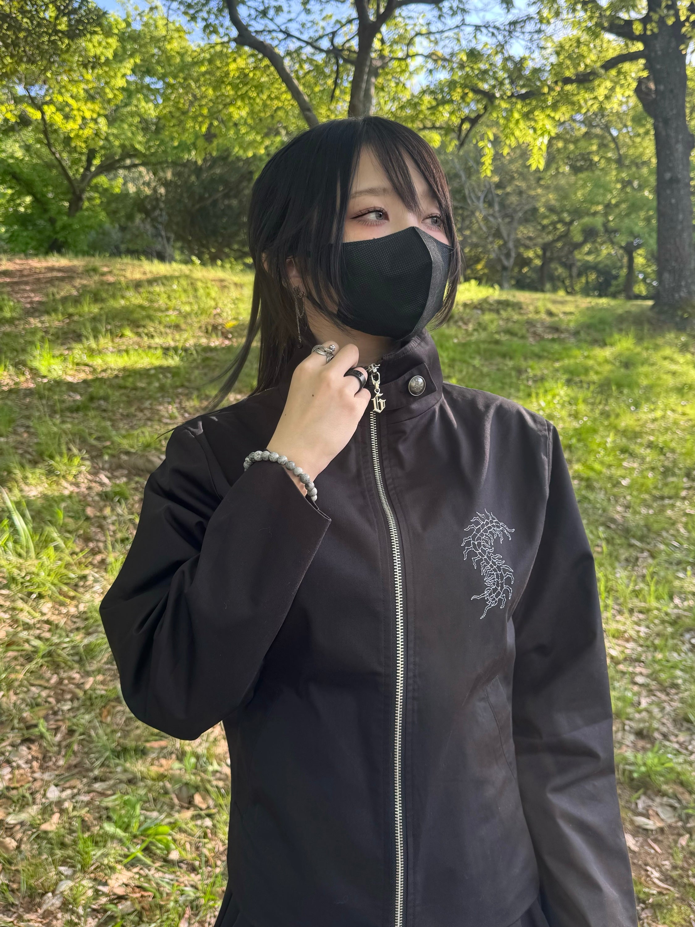 gibous button centipede jacket