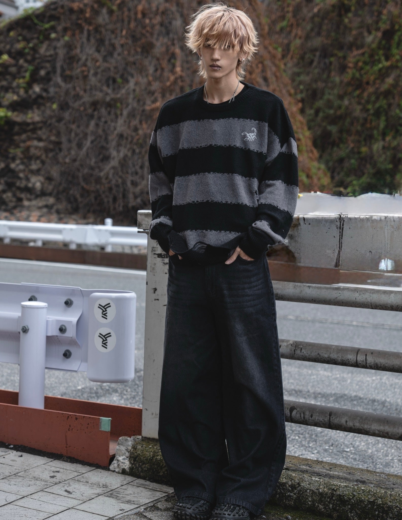 【再販】gibous scorpion border knit