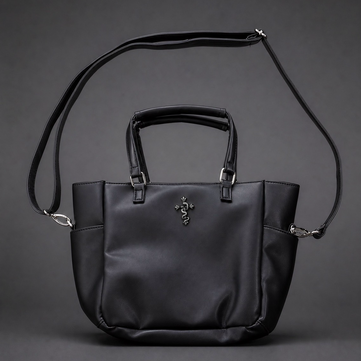 gibous snake cross multi pocket bag