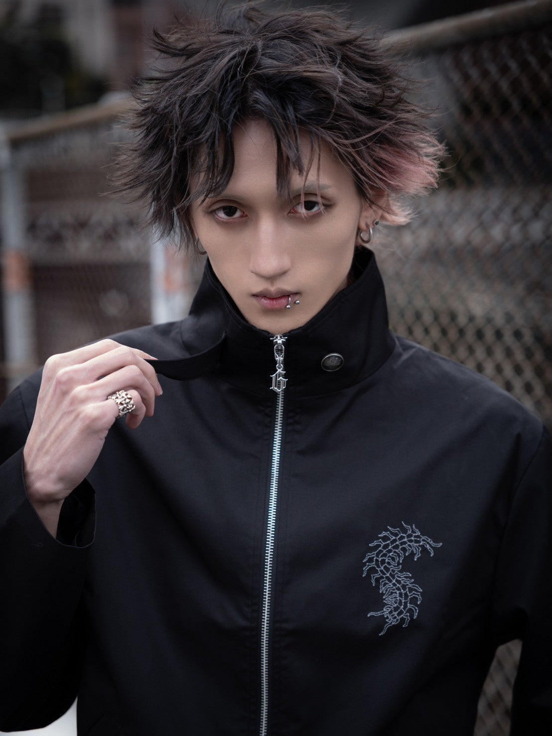 gibous button centipede jacket