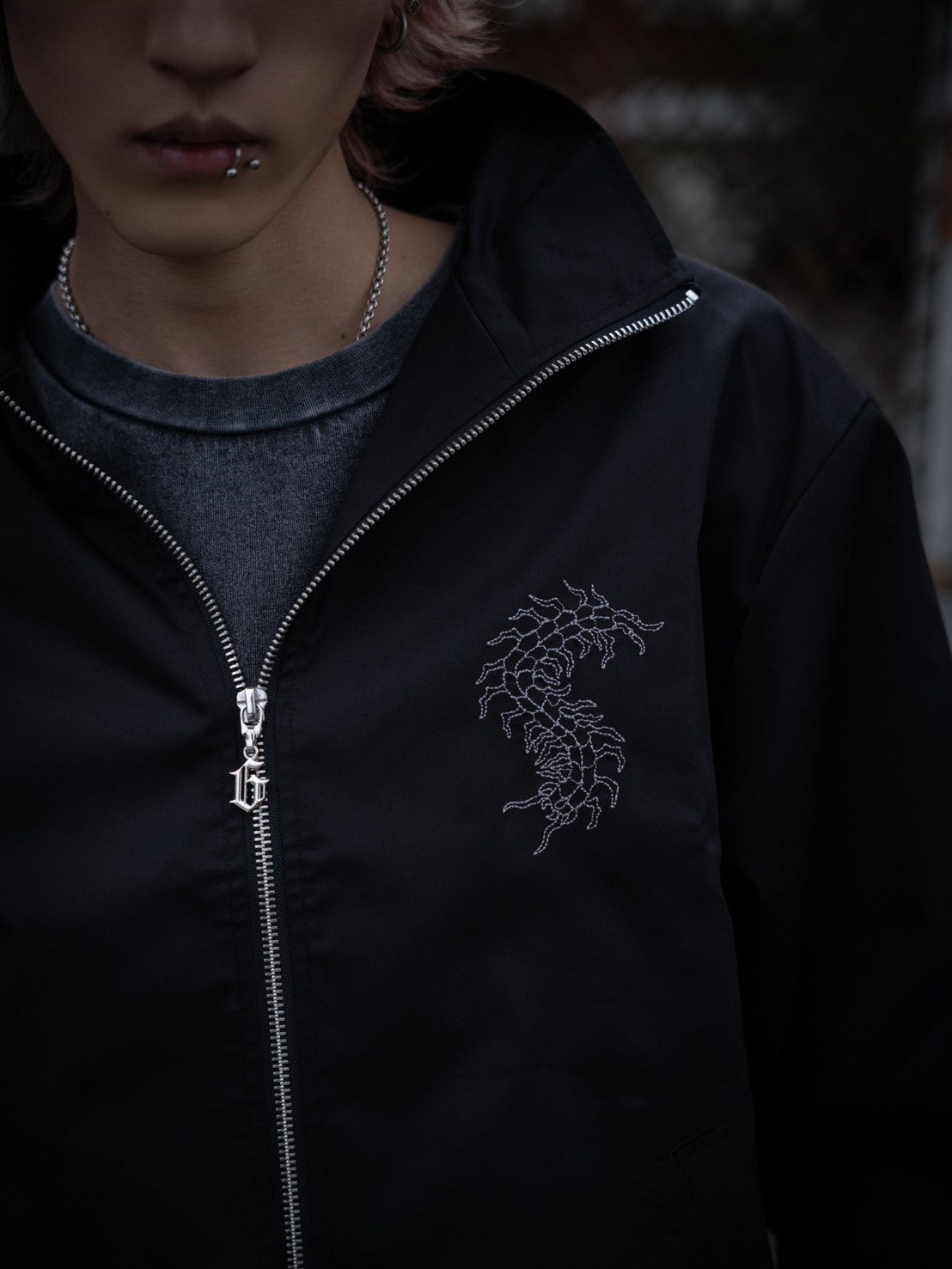 gibous button centipede jacket