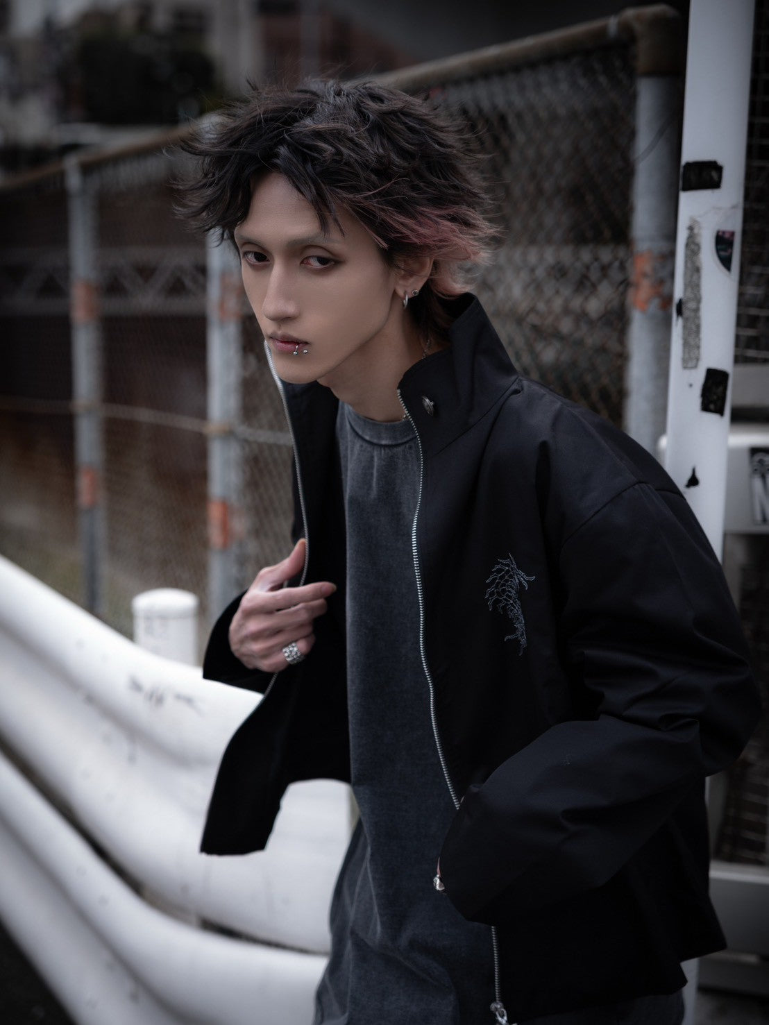 gibous button centipede jacket