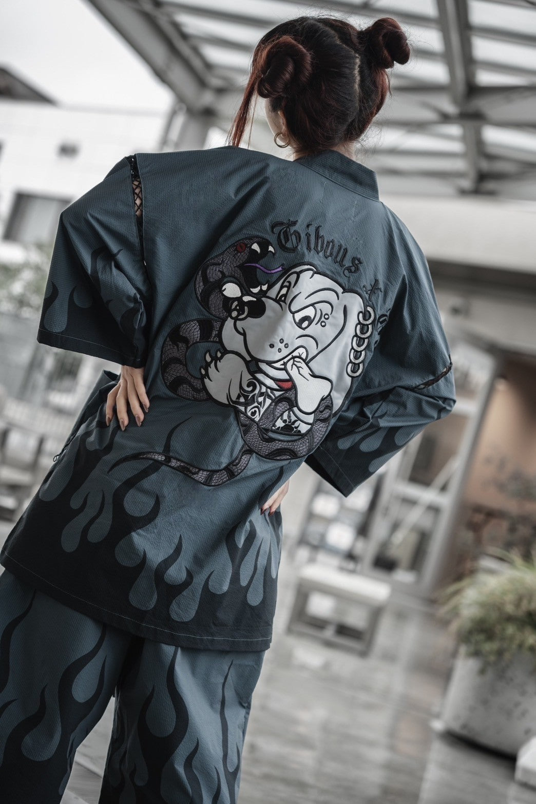 gibous×GALFY snake dog flame jinbei