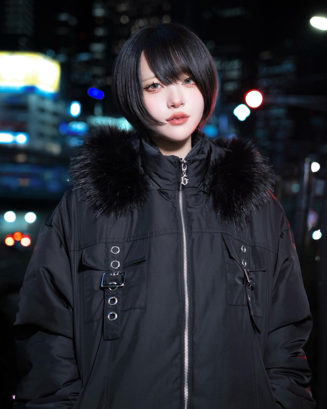 【再販】gibous warm padded 3way fur blouson