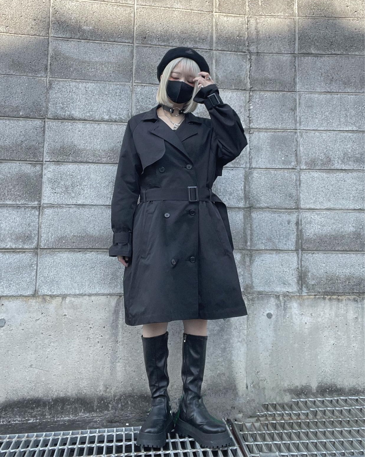 gibous butterfly trench coat