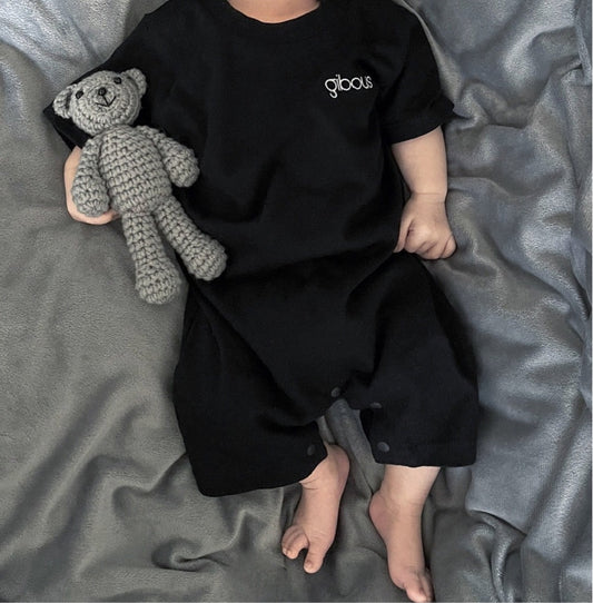 gibous baby logo rompers