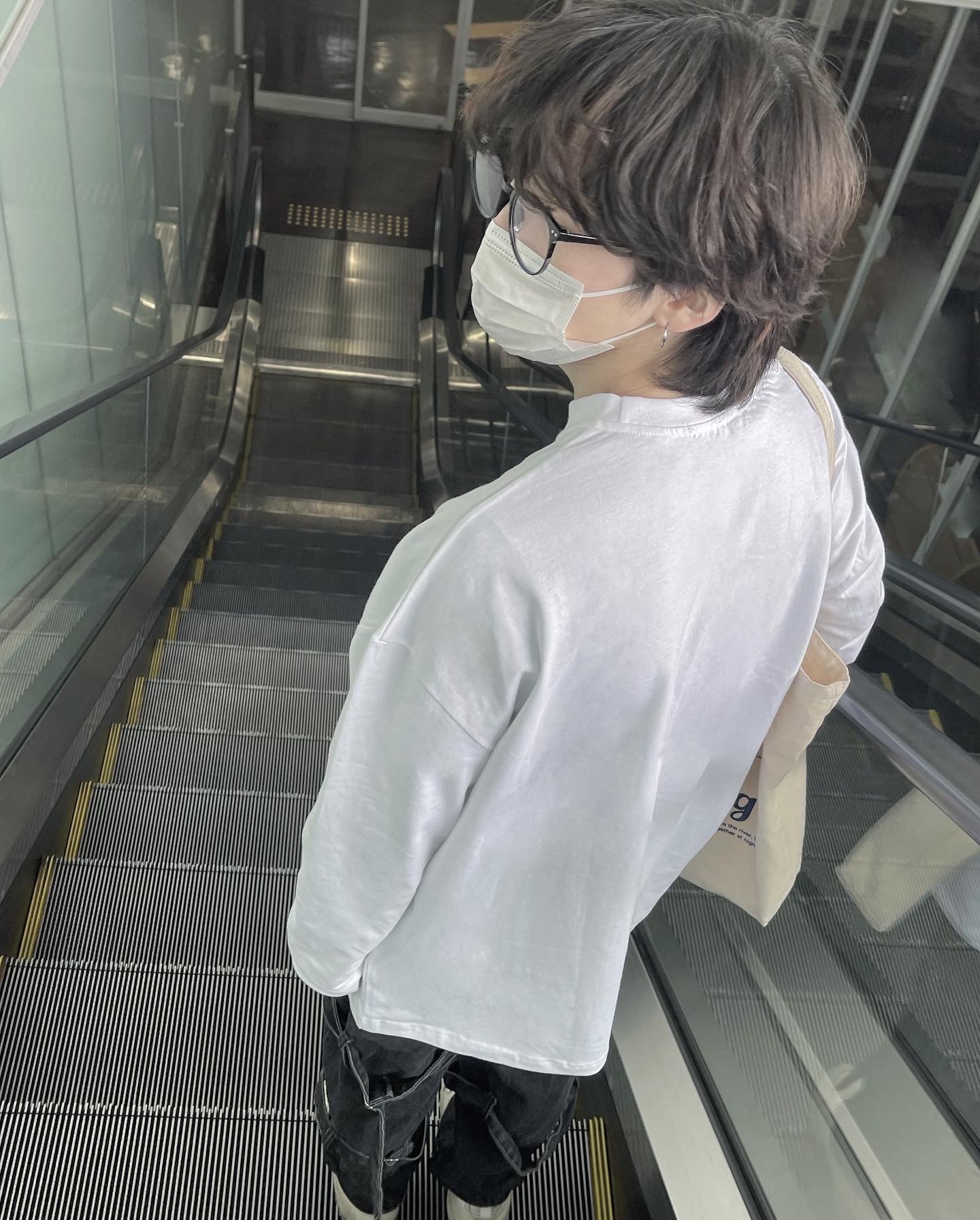 gibous longsleeve T White 誰かの好きに